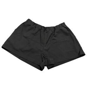 Good American Black Elastic Waist Pull On Weekend Shorts SZ 4 Pockets Minimalist
